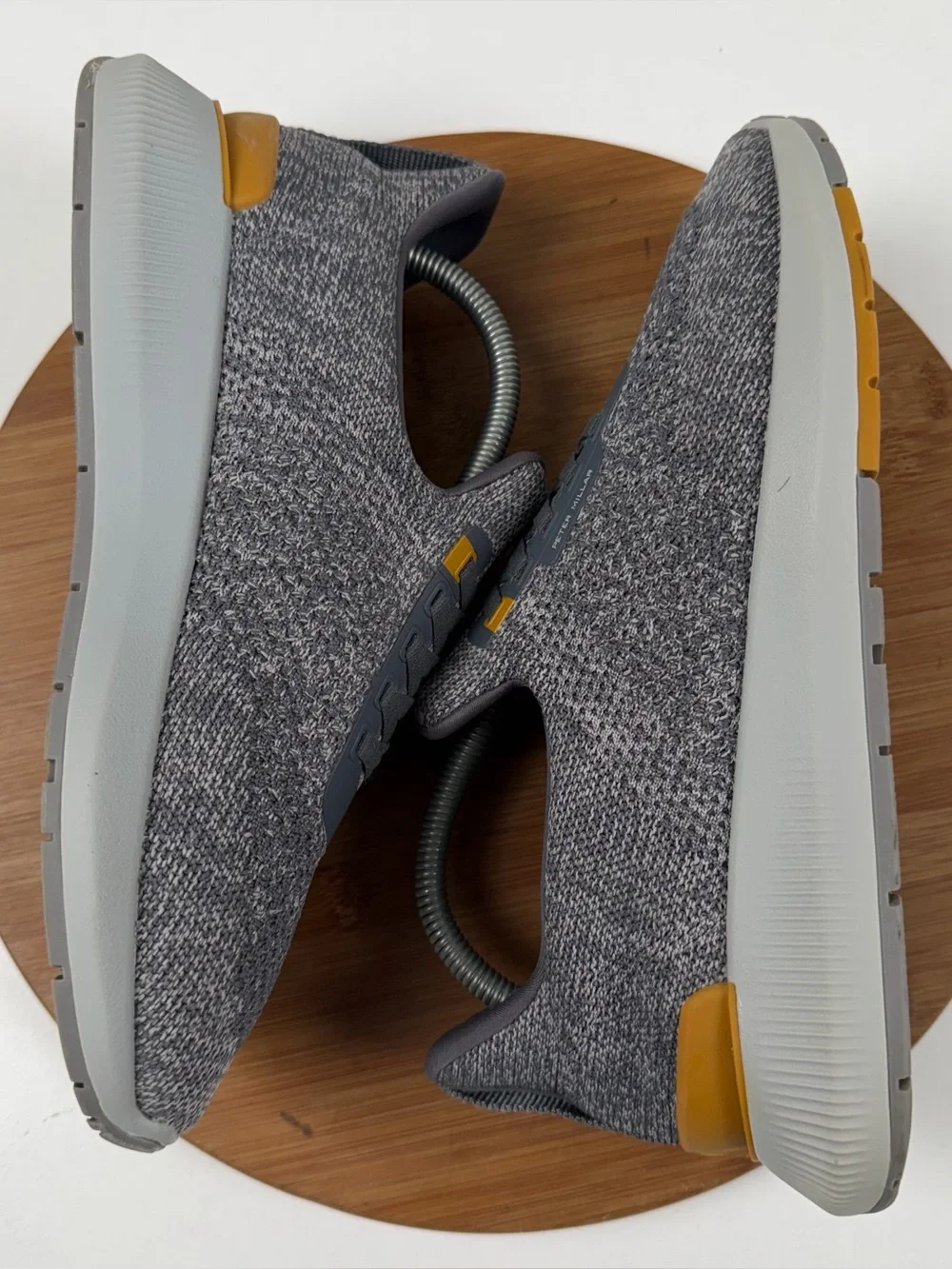 Peter Millar Hyperlight Apollo Gray Knit Sneakers